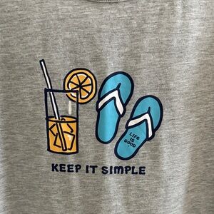 Life Is Good Kids' Gray Sleep Tee